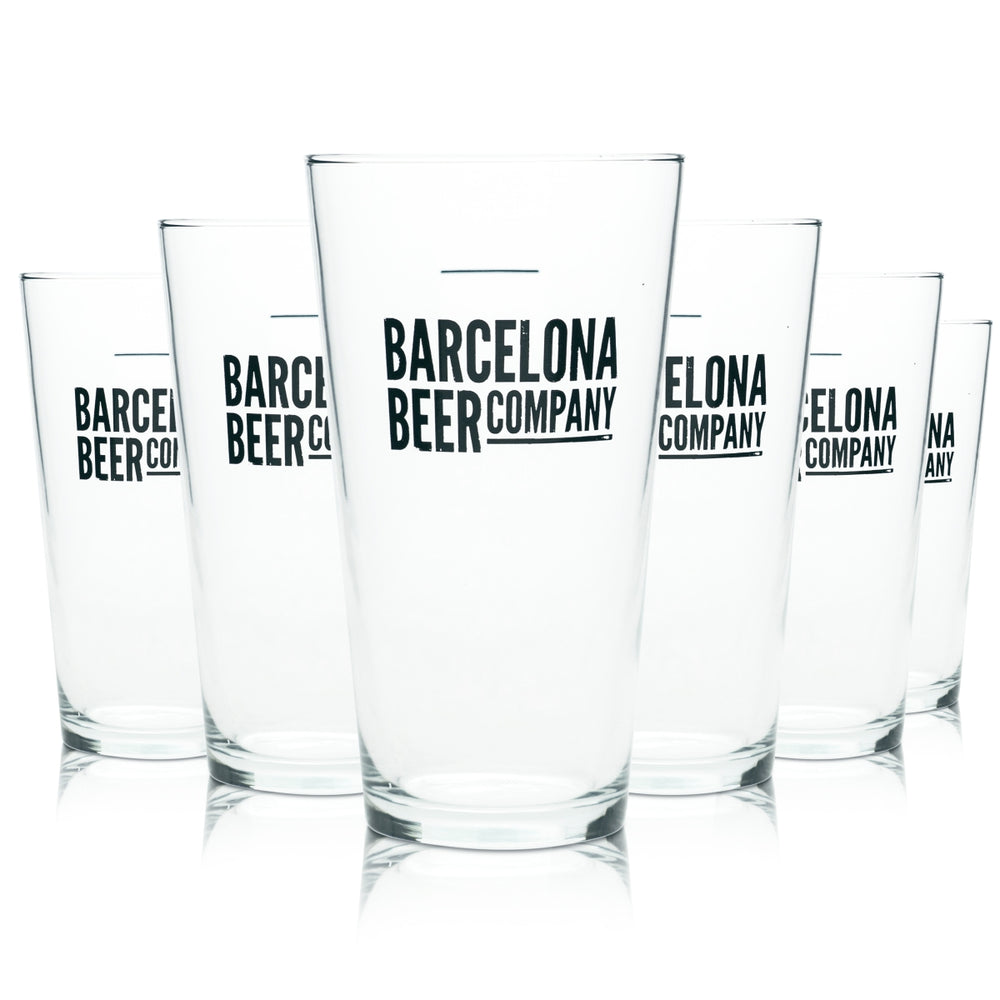 12 Barcelona Beer Company beer glass mug 250ml new