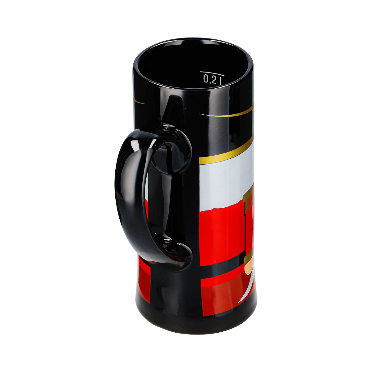 2 Mohaba Mulled Wine Mugs, Flute-Shaped, Nutcracker, Merry Christmas, Black, 0.2 L, Calibrated – View 7
