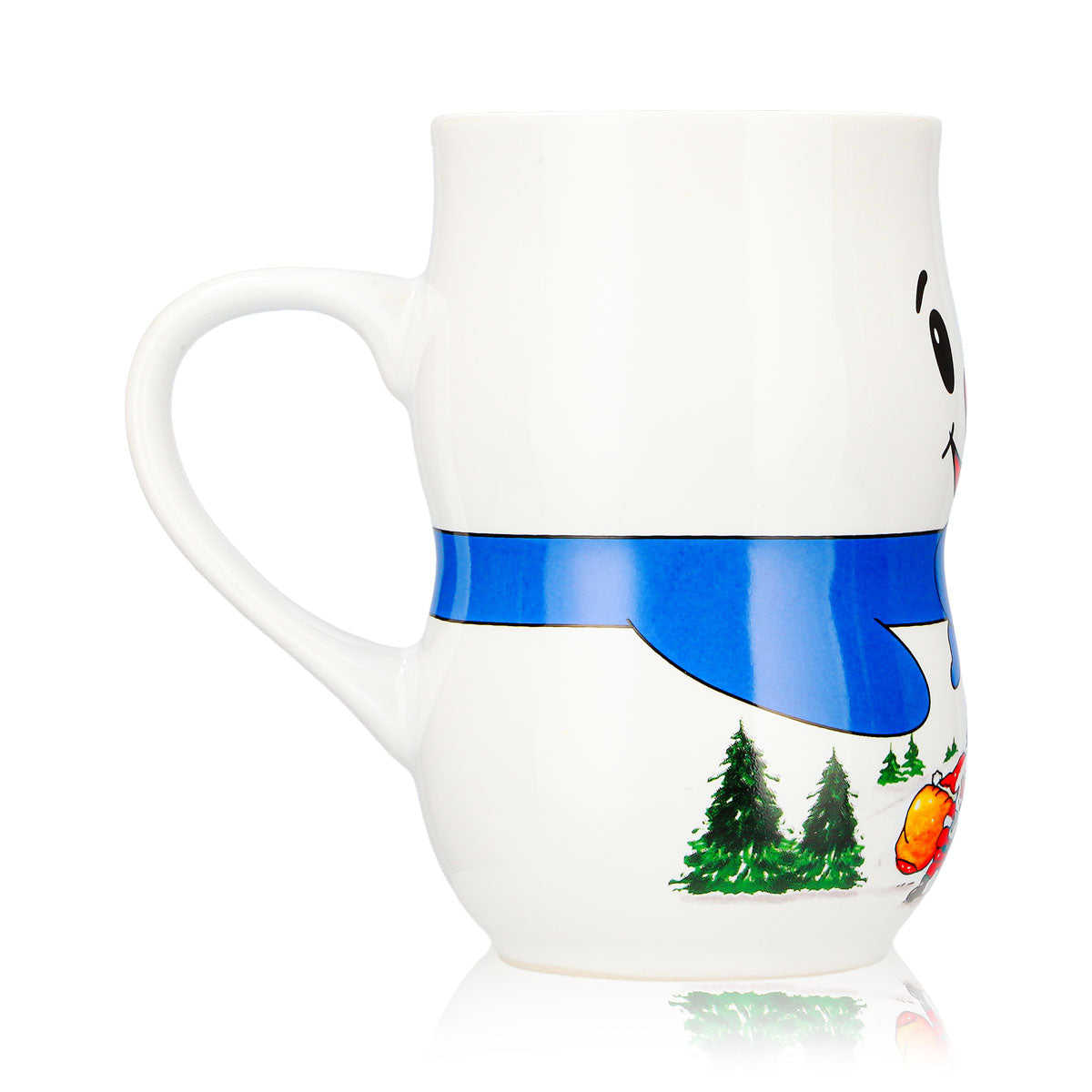 4 Mohaba Mulled Wine Mugs: Snowman Mug, Iceman, Santa Claus, White, 0.2 L, Calibrated – View 4