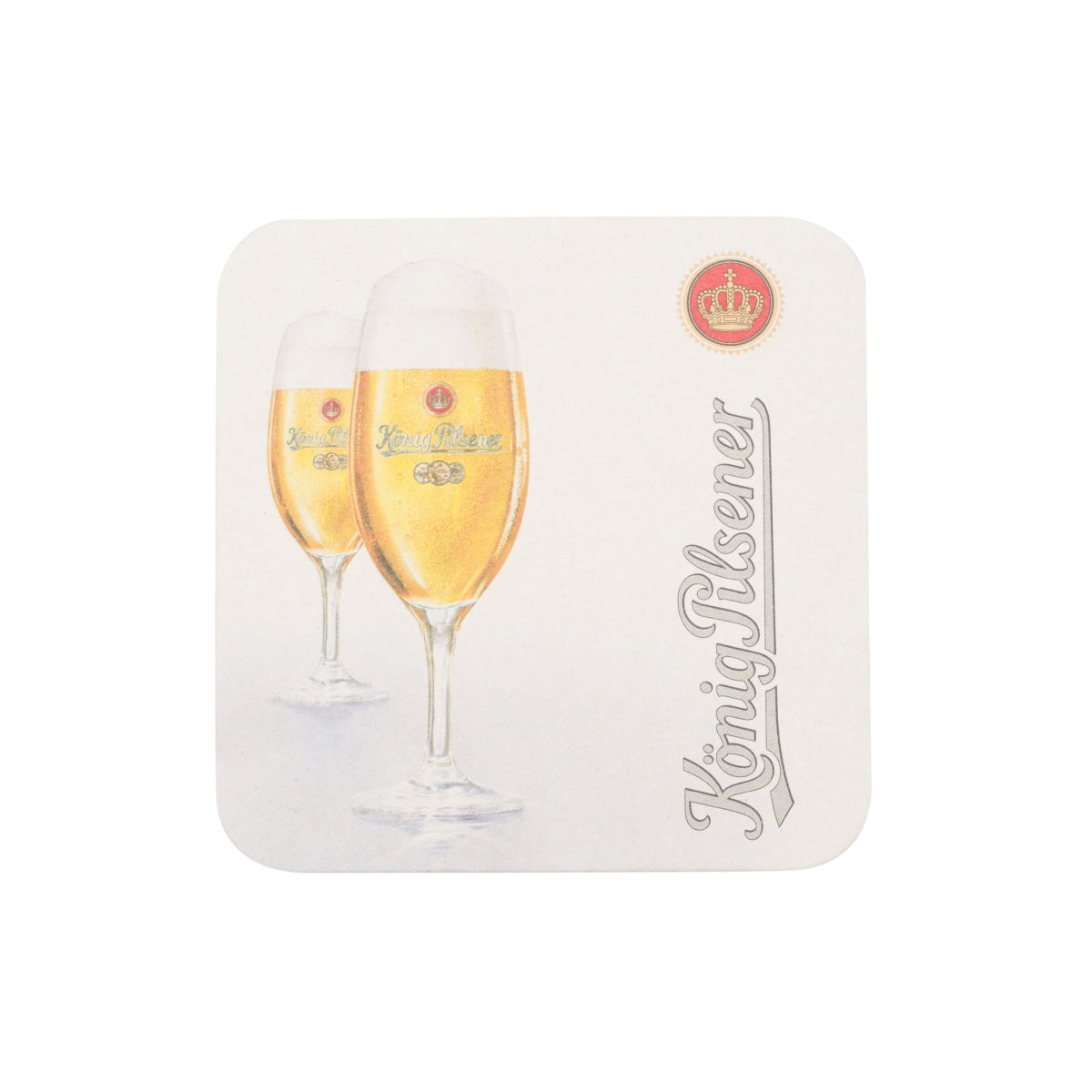 120x König Pilsener beer coasters, 9x9 cm, glass coasters, table protectors, catering – View 2