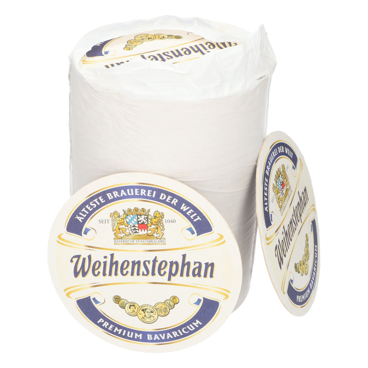 120x Weihenstephan coasters Ø9 cm drip protection glasses bottles – View 2
