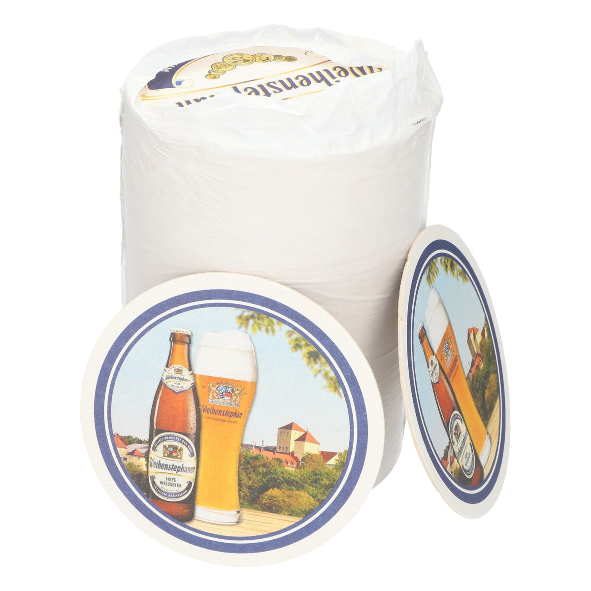 120x Weihenstephan coasters Ø9 cm drip protection glasses bottles – View 3