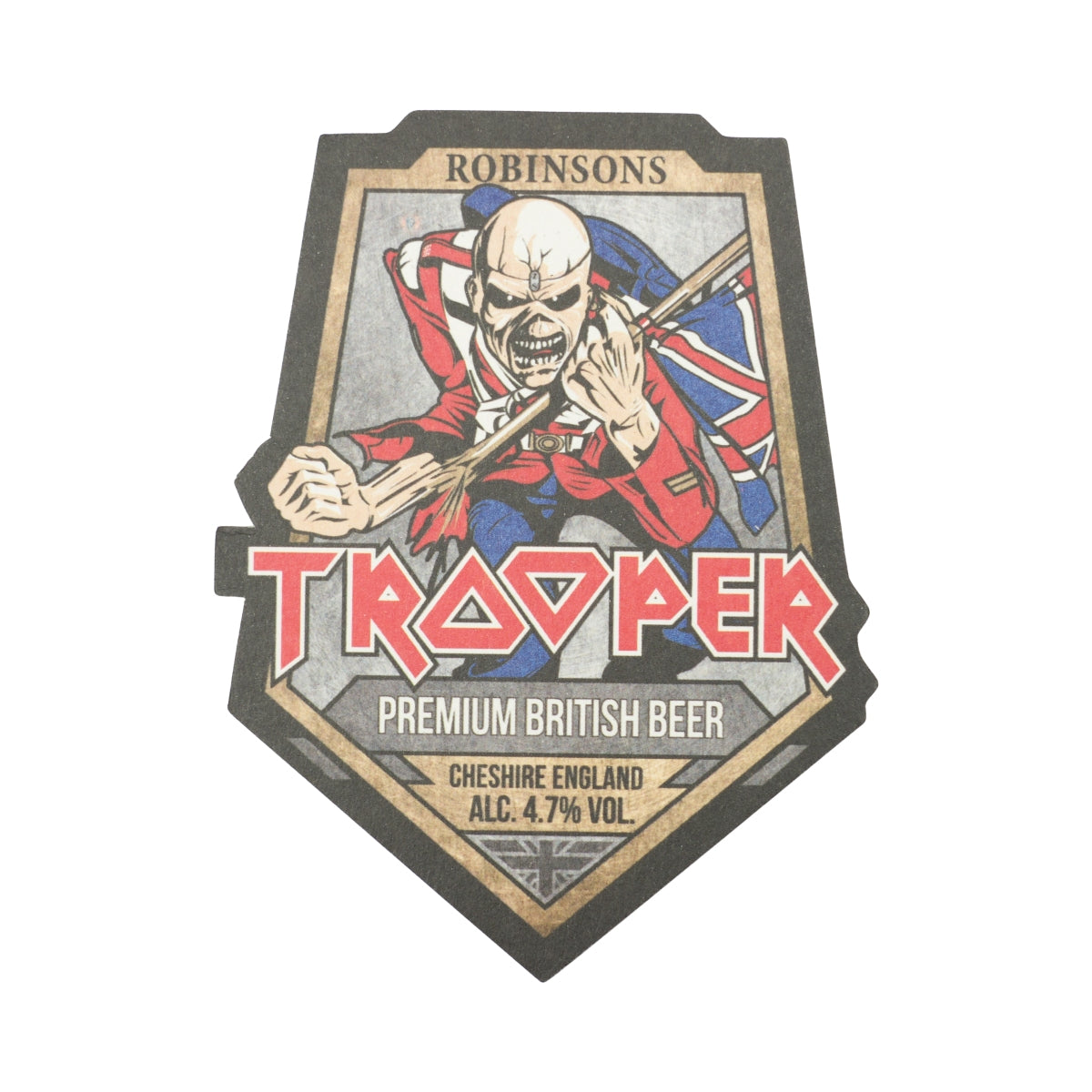 125x Robinsons Beer Coasters Iron Maiden Edition Trooper Glass Coasters Bar