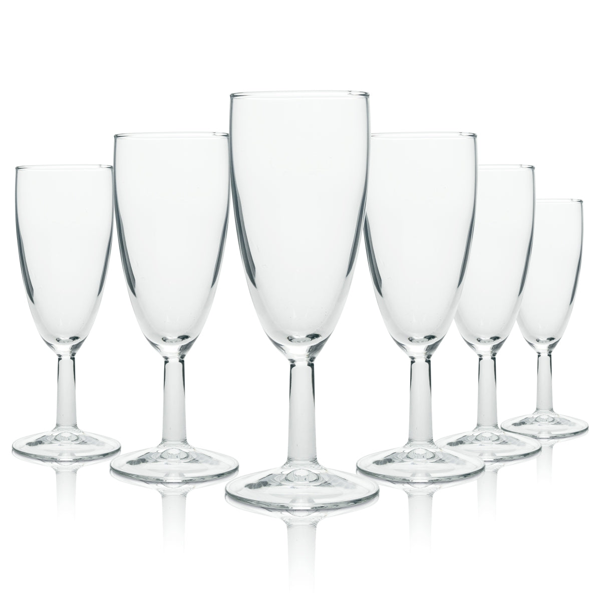 12x Arcoroc Professional Glass 0.1l Flute Sparkling Wine Secco Water Reims Flute Gastro