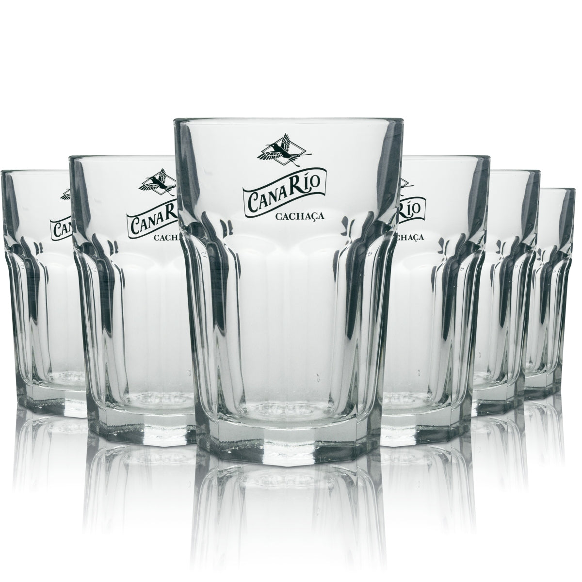 12x Canario Cachaca Long Drink Glass 355ml