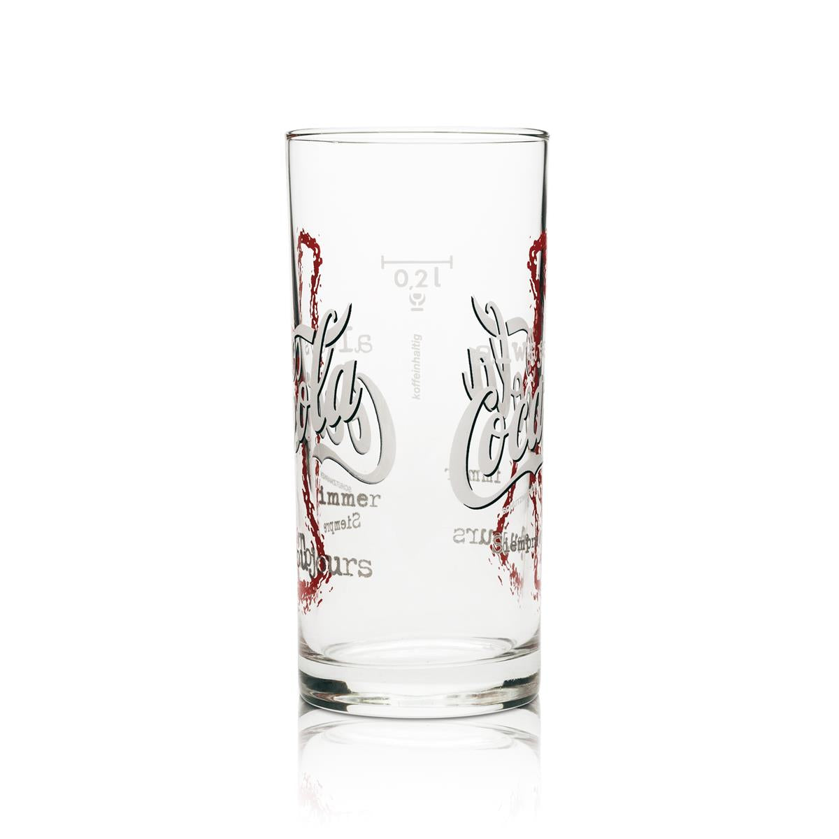 12x Coca Cola soft drinks glass 0.2l Always red lettering – View 3