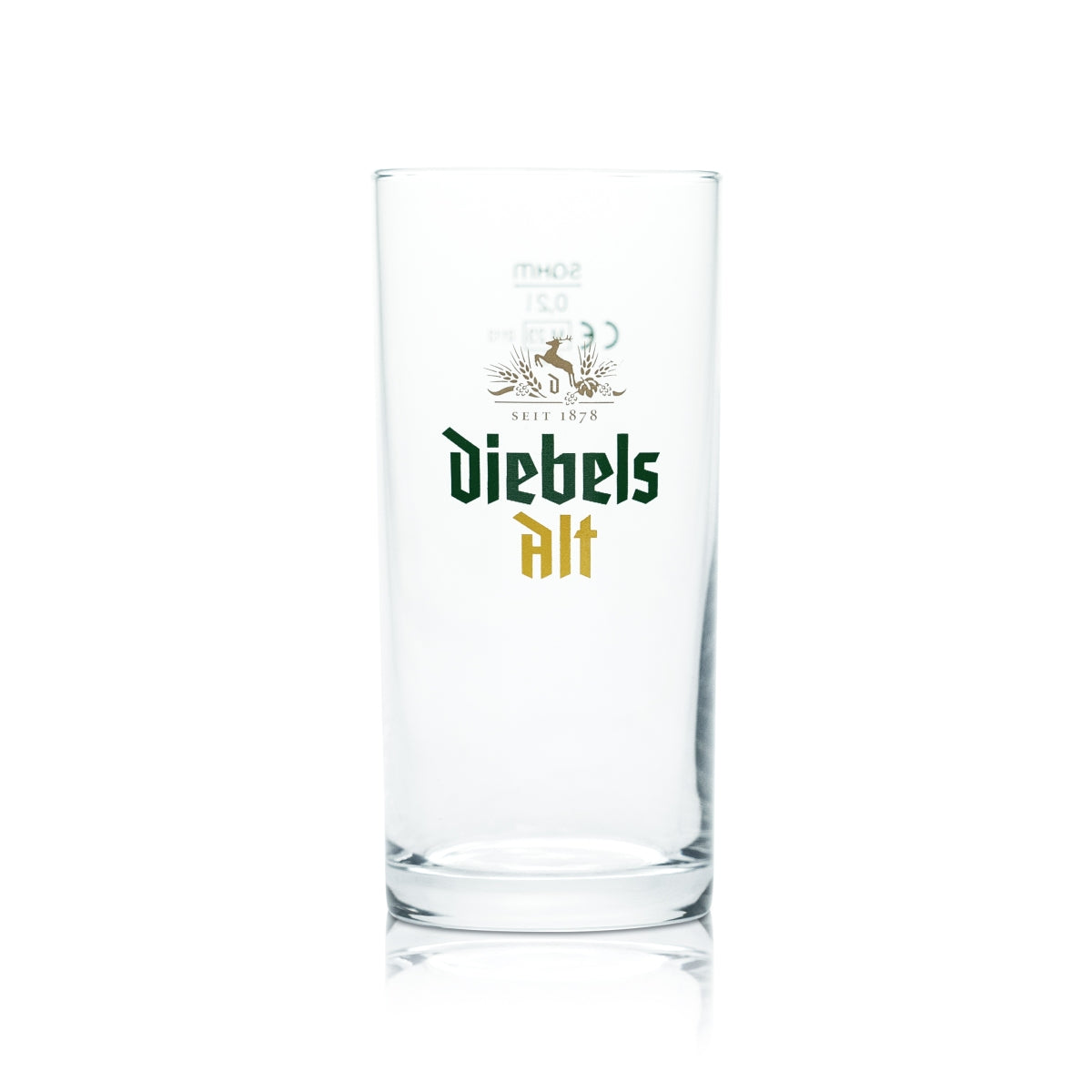 12x Diebels Glass 0.2l Alt Beer Mug Bar Trophy Glasses Brewery Gastronomy Oak – View 2