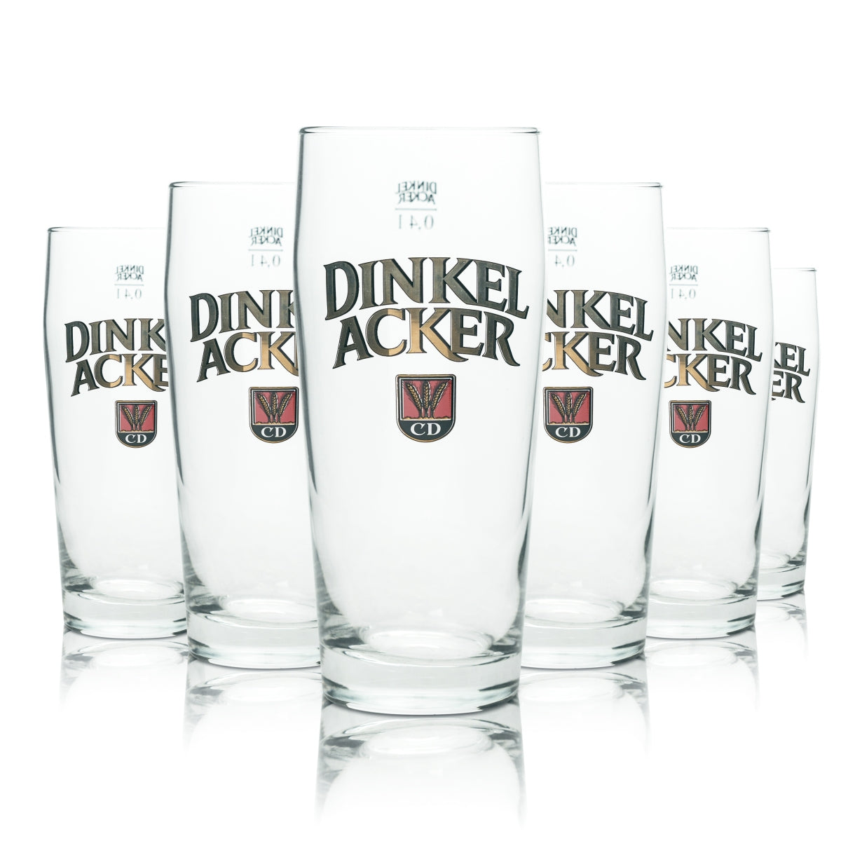 12x Spelt Beer Glass 0.4l Mug Sahm Willi Pils Glasses Export Stuttgart