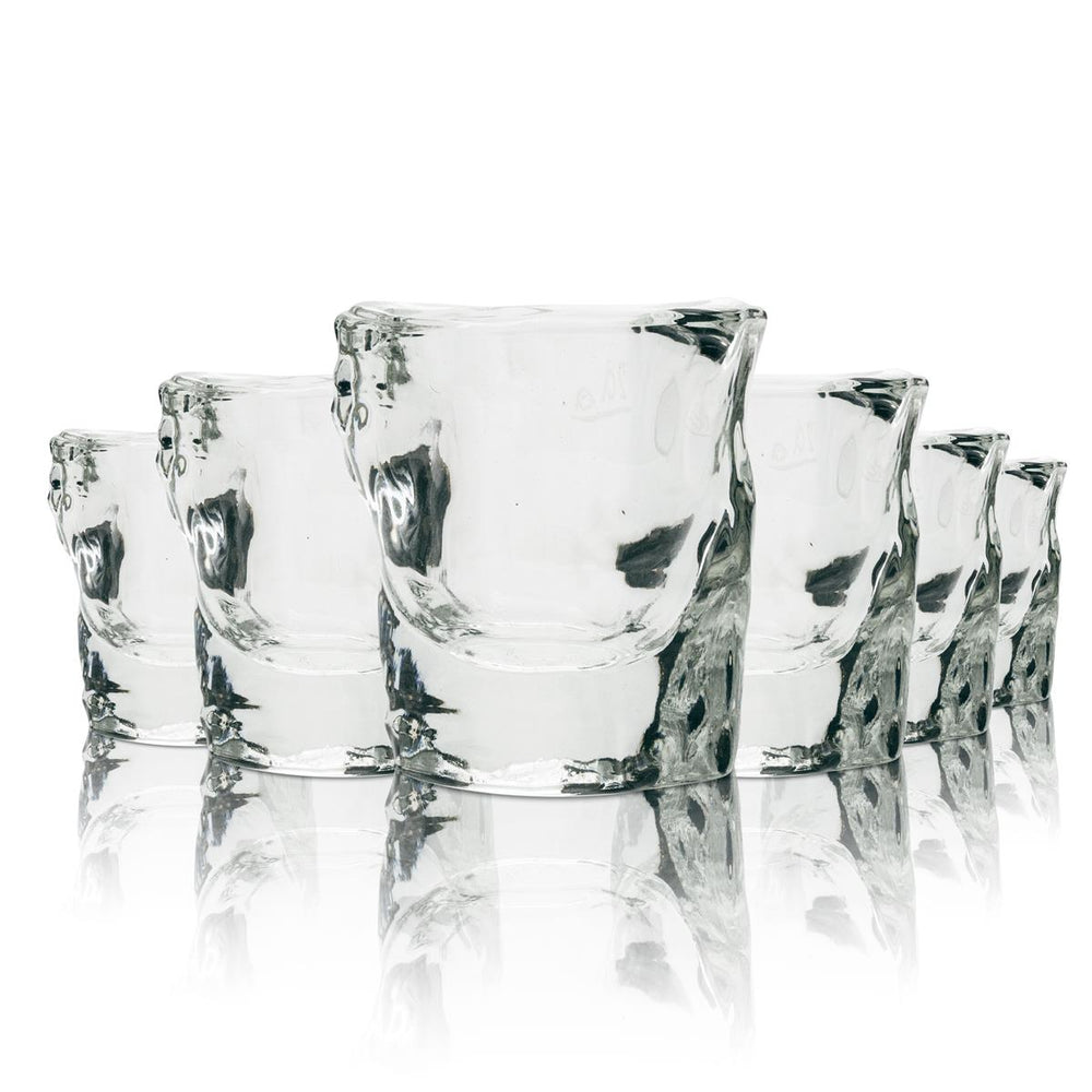 12x Fernet Branca liqueur shot glasses, 2cl, relief design
