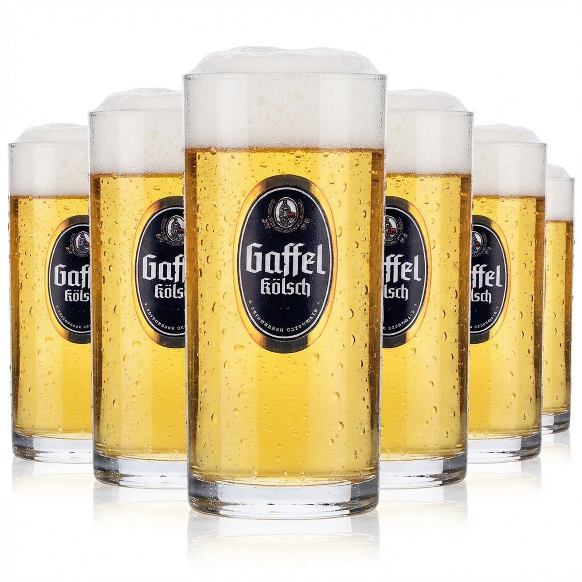12x Gaffel beer glass 0.1l mug/bar beer glasses tasting glass sampling glass