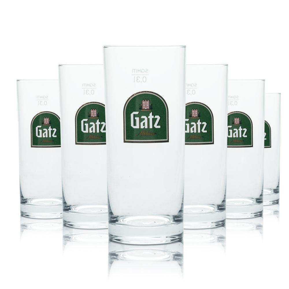 12x Gatz Glass 0.3l Alt Beer Mug Glasses Brewery Gastronomy Calibrated
