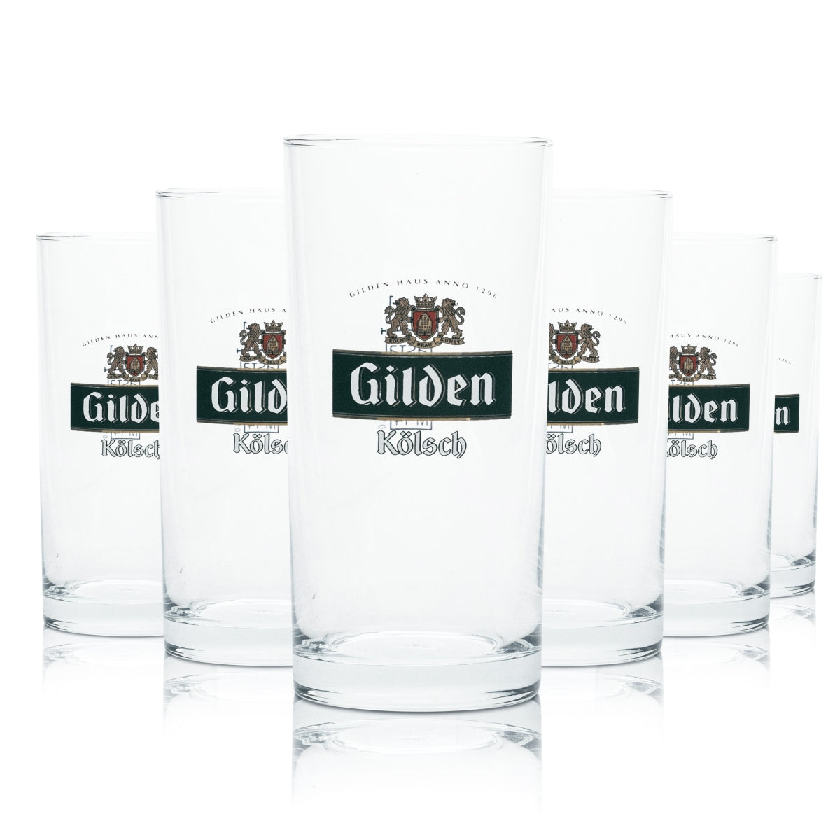 12x Gilden Kölsch beer glasses, 0.1 l, pint glasses, pub glasses, carnival, brewery