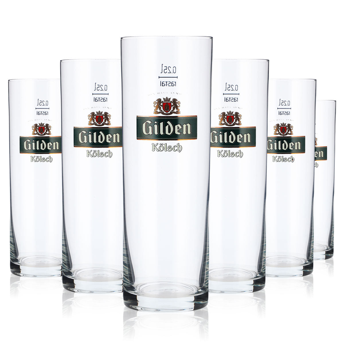 12x Gilden Kölsch beer glasses, 0.25 l mug/bar beer glasses, Kölsch glasses – View 5