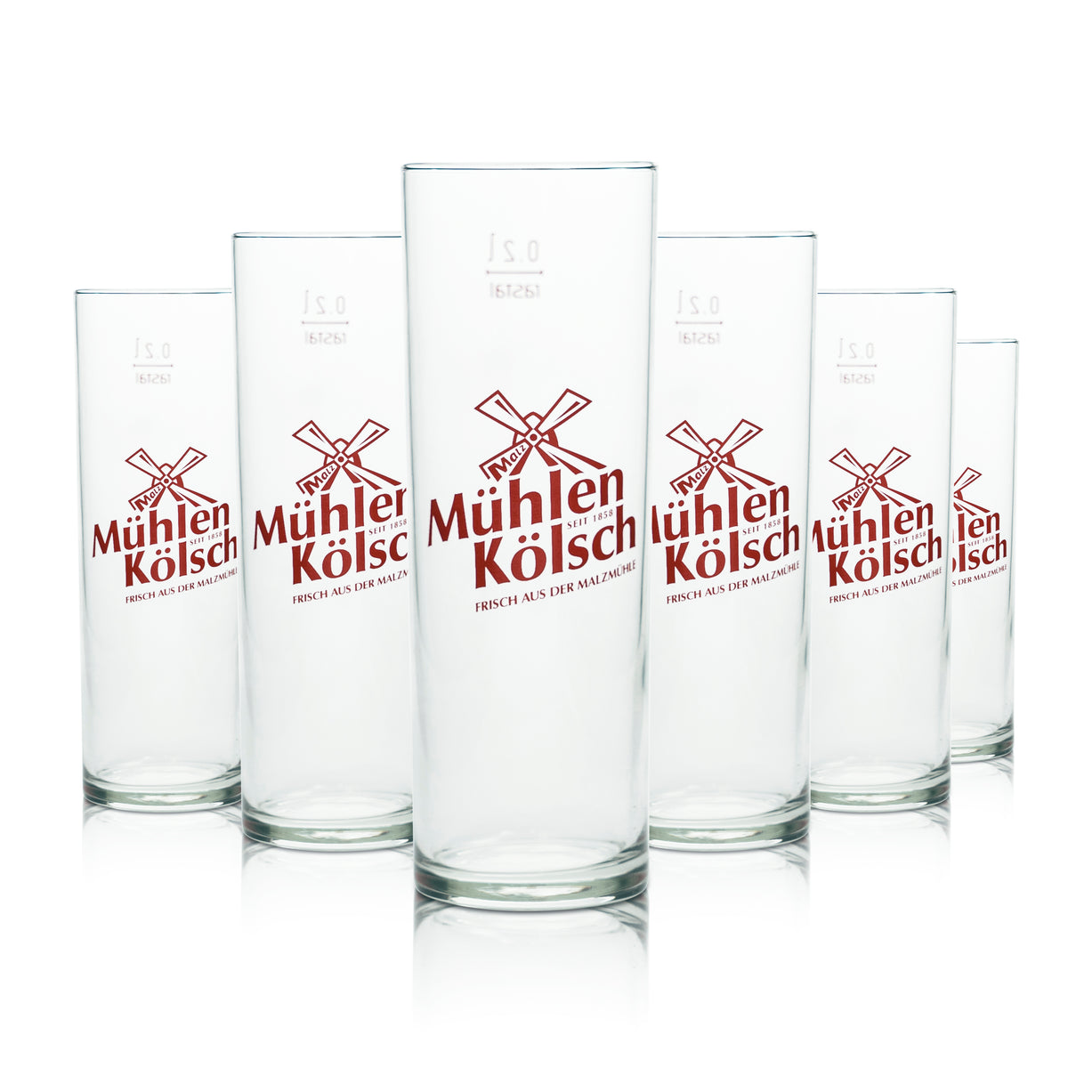 12x Kölsch Beer Glasses 0.2l Mug Bar Glasses Cologne Malt Mill Beer Bar – View 4