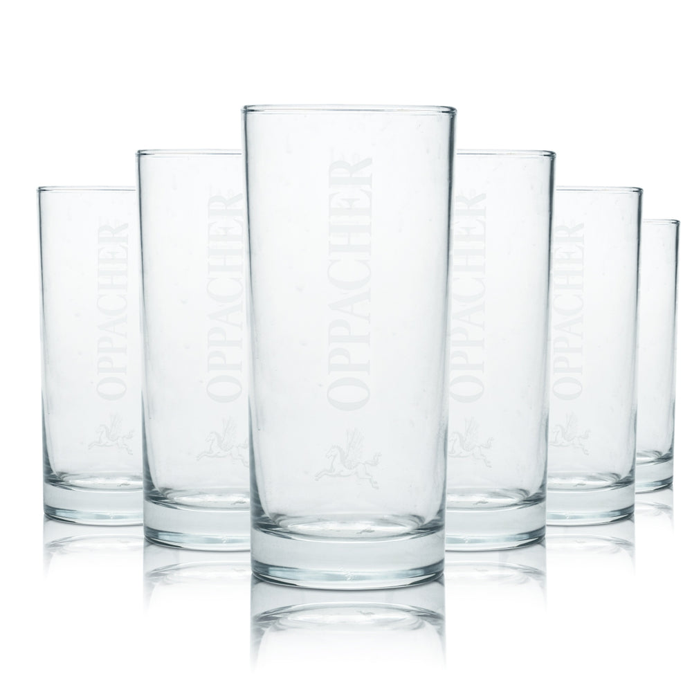 12x Oppacher glass 0.4l cups Mineral water Sparkling water Soda Juice Lemonade