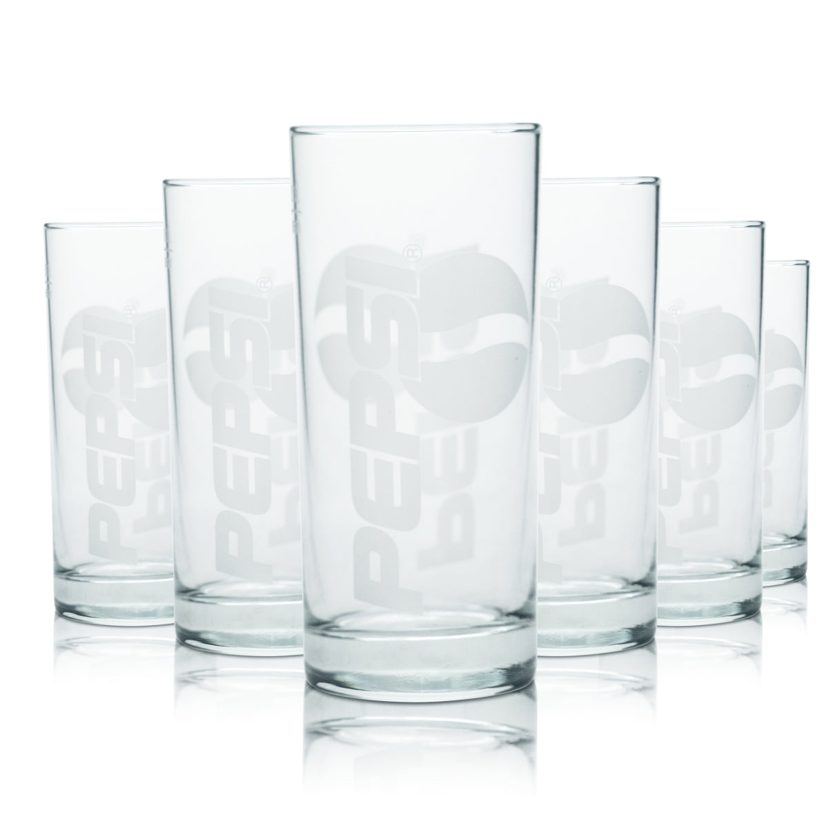 12x Pepsi glass 0.3l cup tumbler glasses soft drink soda cola catering calibrated