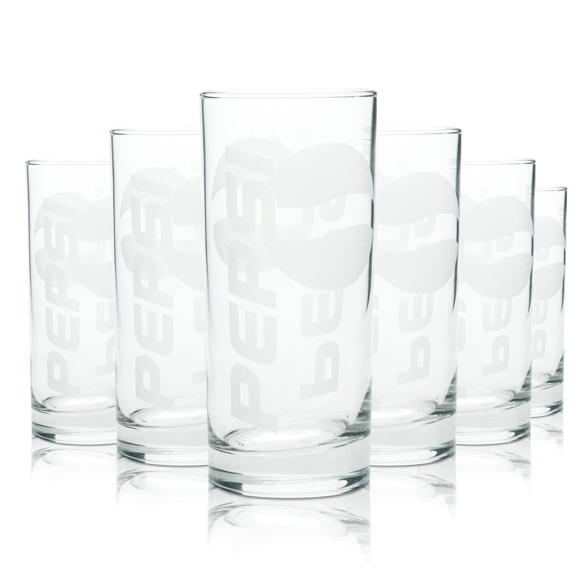 12x Pepsi soft drink glass 0.4l cup long drink soda cola glasses catering bar USA