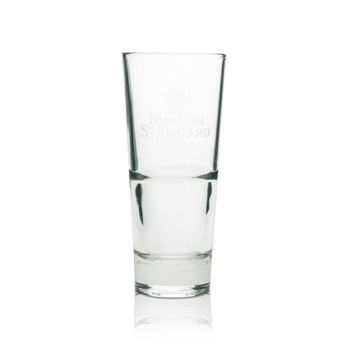 12x Russian Standard Vodka Long Drink Glass with White Lettering – View 2