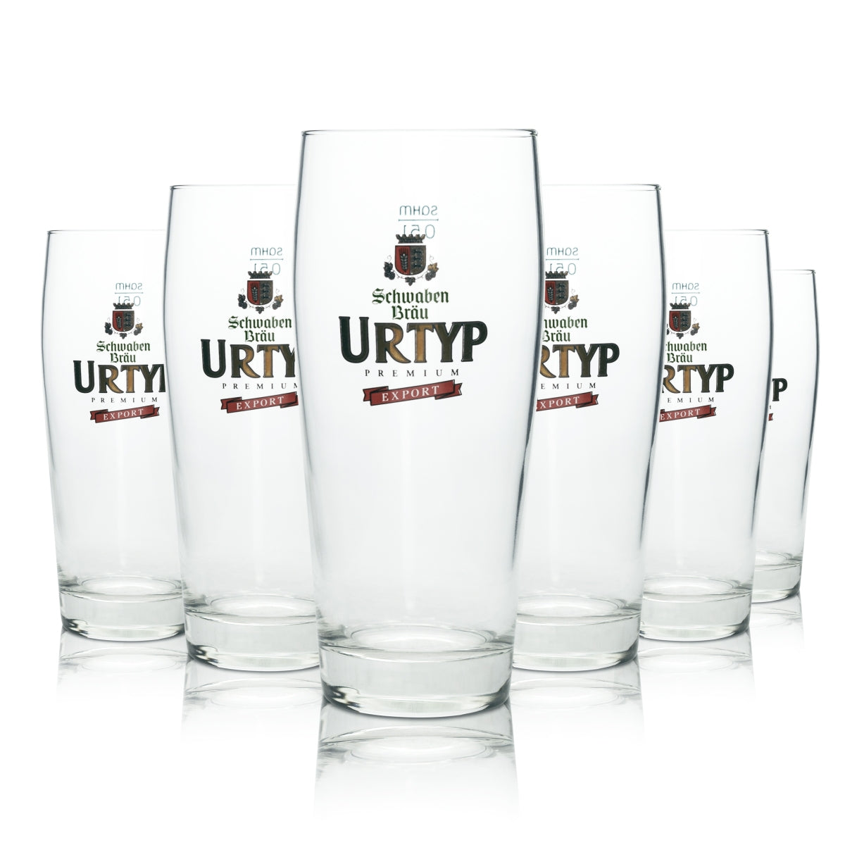 12x Schwaben Bräu Beer Glass 0.5l Willibecher Urtyp Export Sahm Glasses Pils Brewery