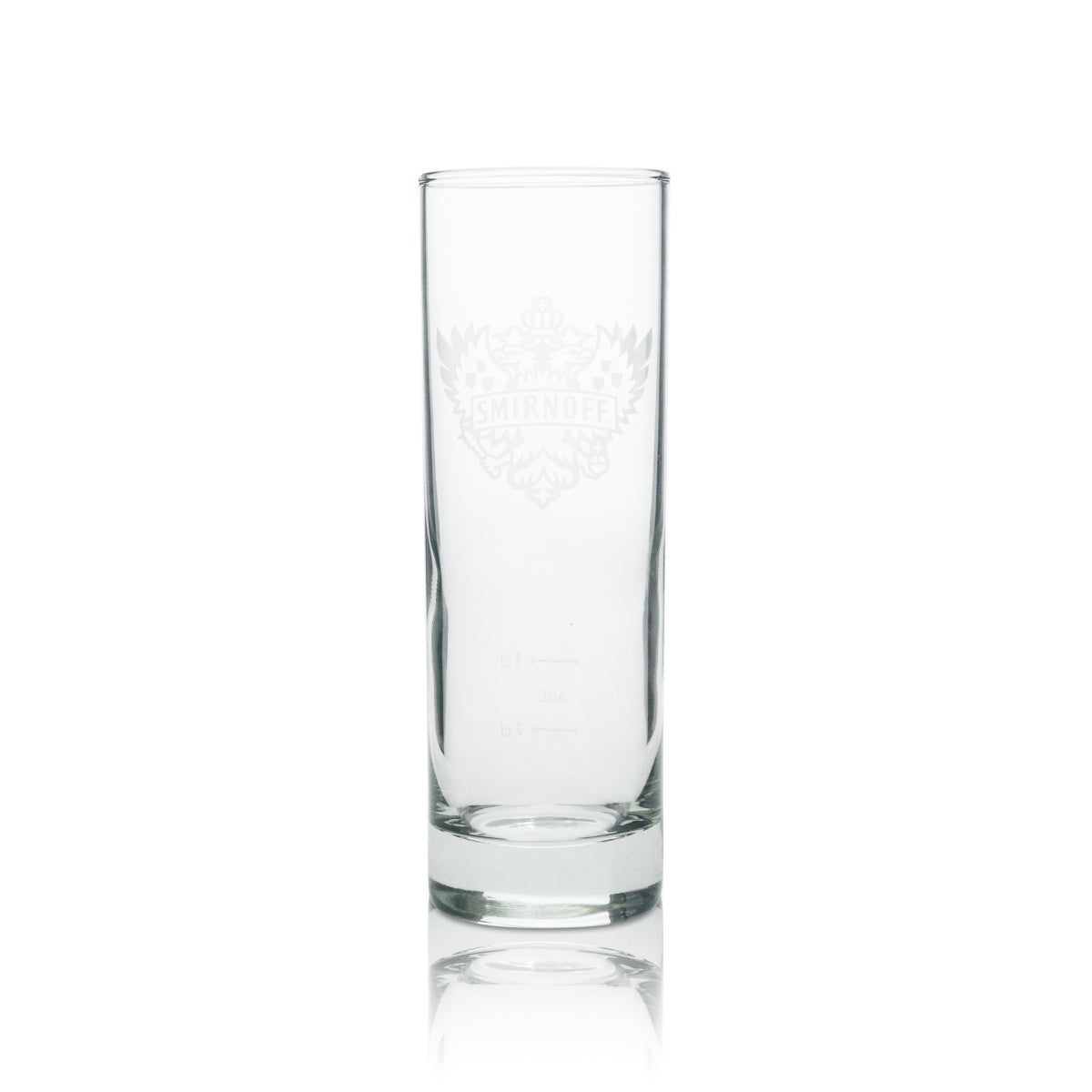 12x Smirnoff Vodka Long Drink Glass, Thin White Logo, 220 ml – View 2