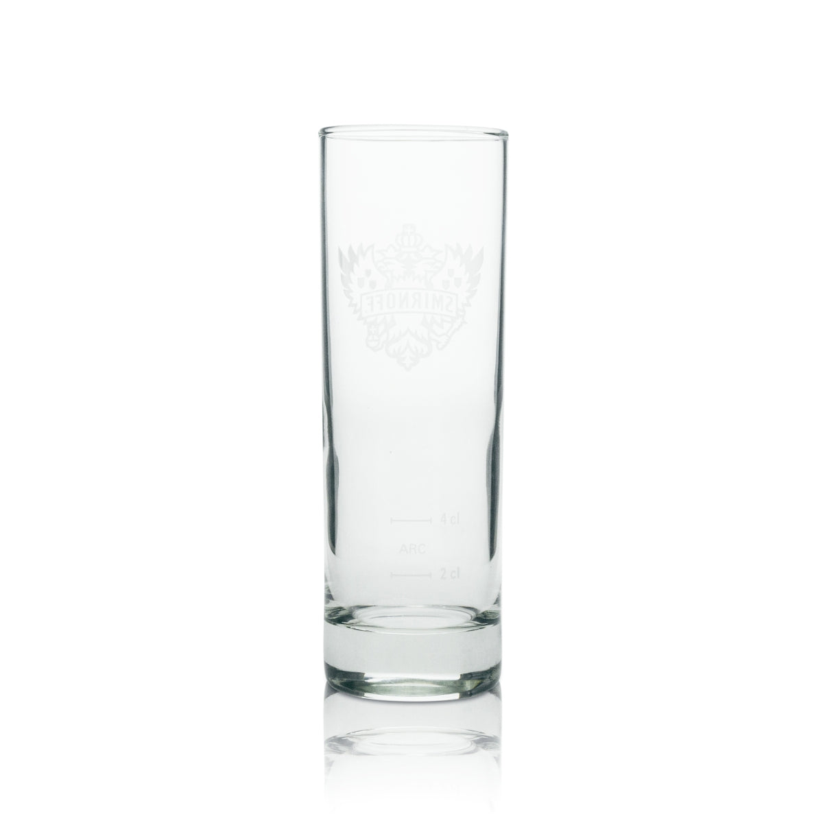 12x Smirnoff Vodka Long Drink Glass, Thin White Logo, 220 ml – View 3