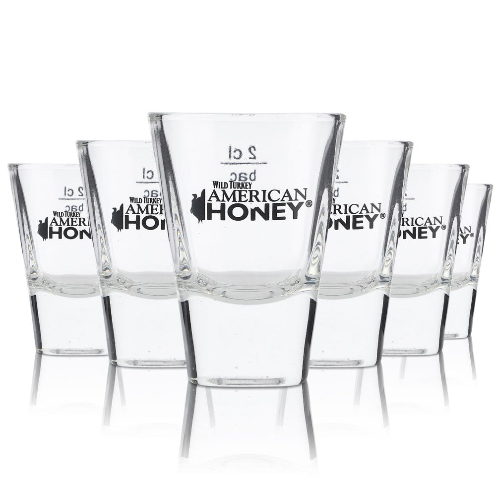 12x Wild Turkey Whiskey Glass American Honey Stamper Glasses Shot Glass