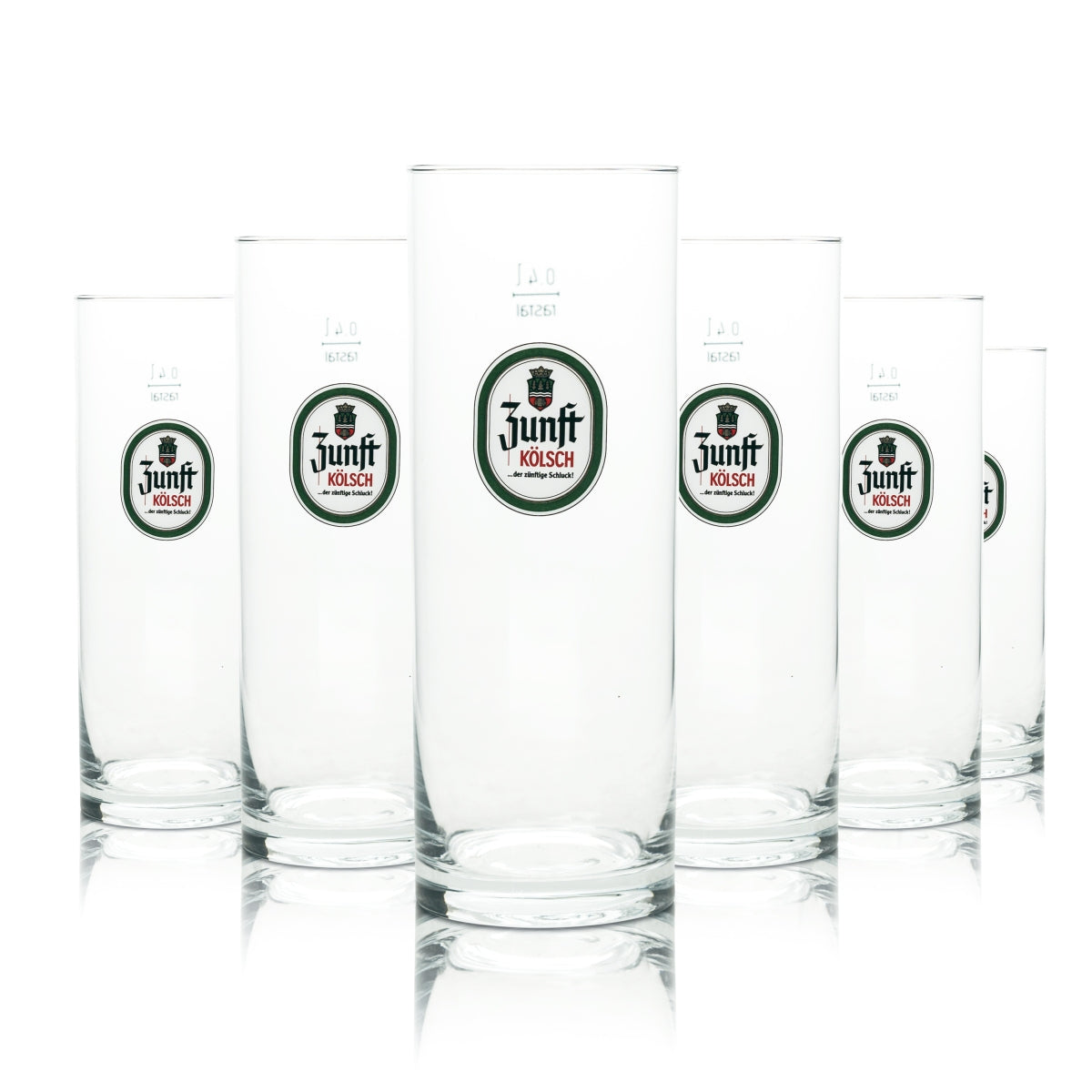 12x Guild Beer Glass 0.4l Kölsch Mug Rastal Glasses Pils Cologne Beer Bar