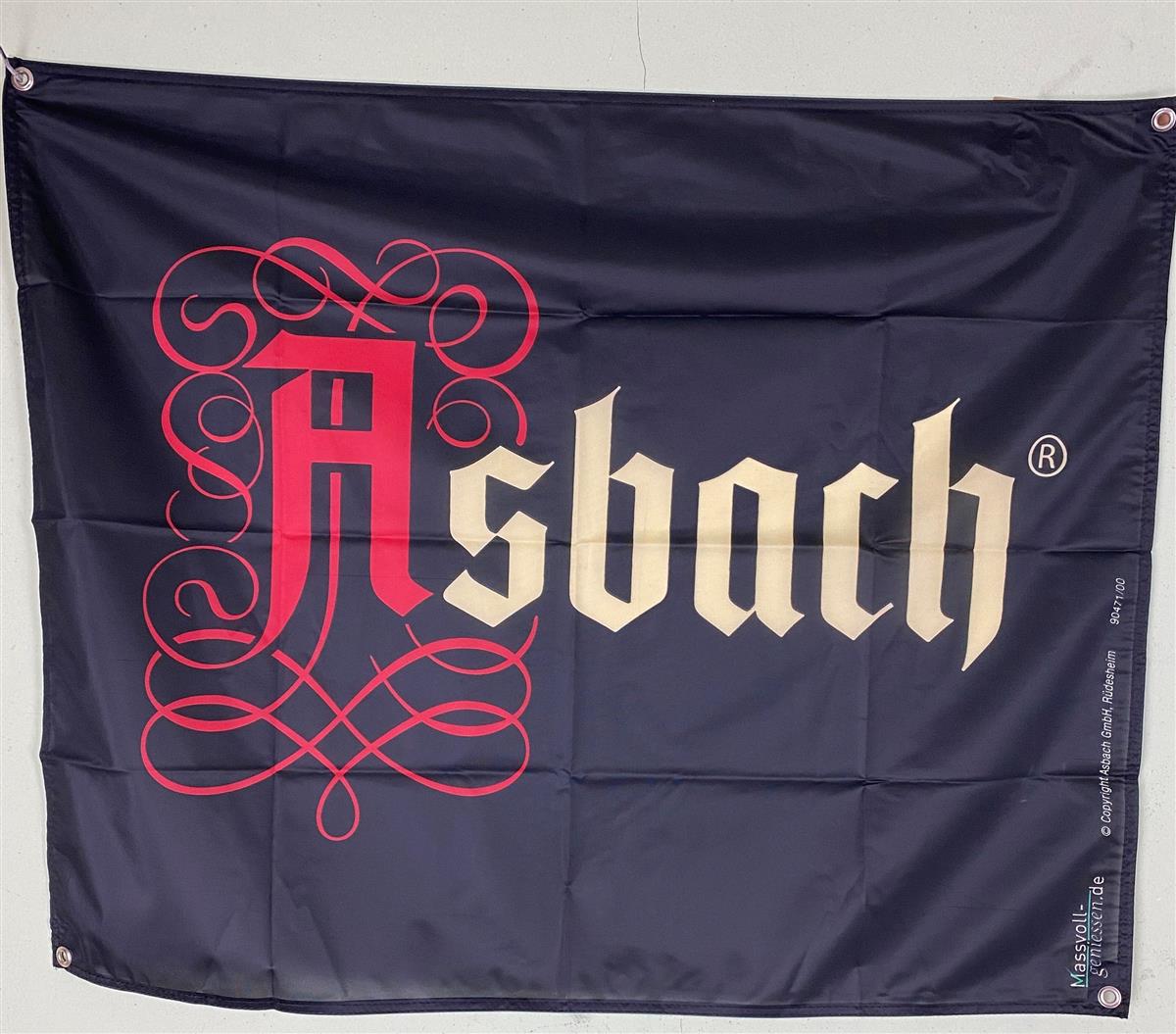 1x Asbach Uralt flag black 95 x 80