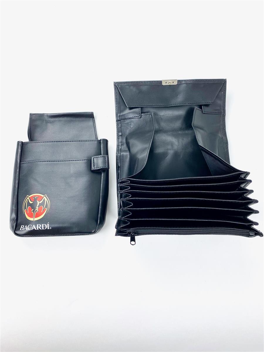 1x Bacardi Rum wallet and holder black imitation leather – View 2
