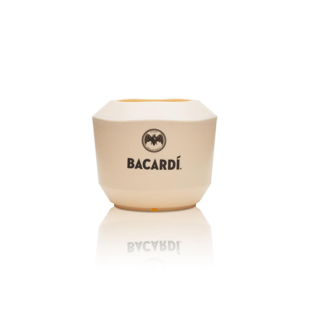 1x Bacardi Rum glass coconut cup beige