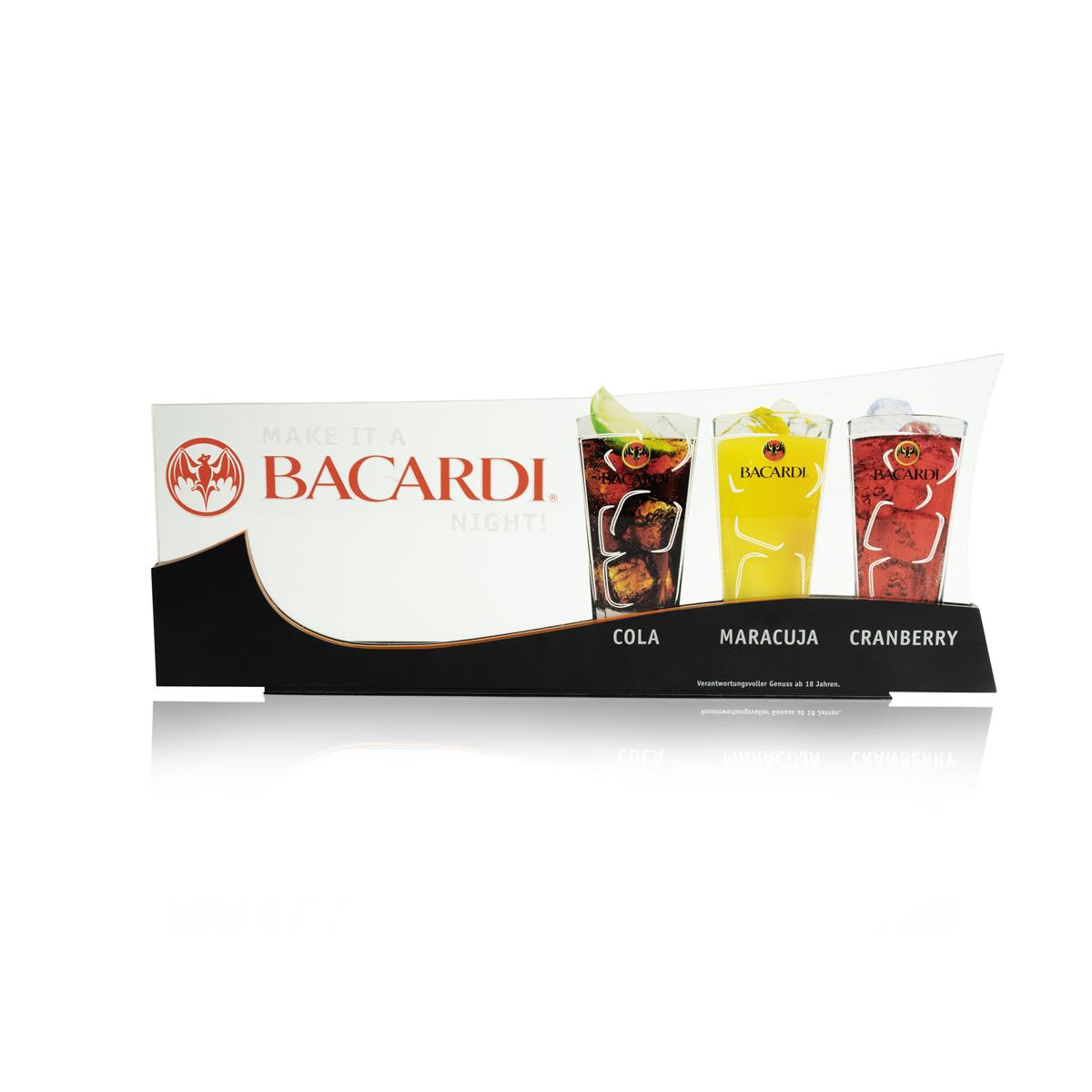 1x Bacardi Rum Neon Sign Cocktail Sign Bacardi Night