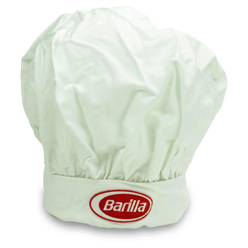 1x Barilla pasta chef's hat, white, adjustable