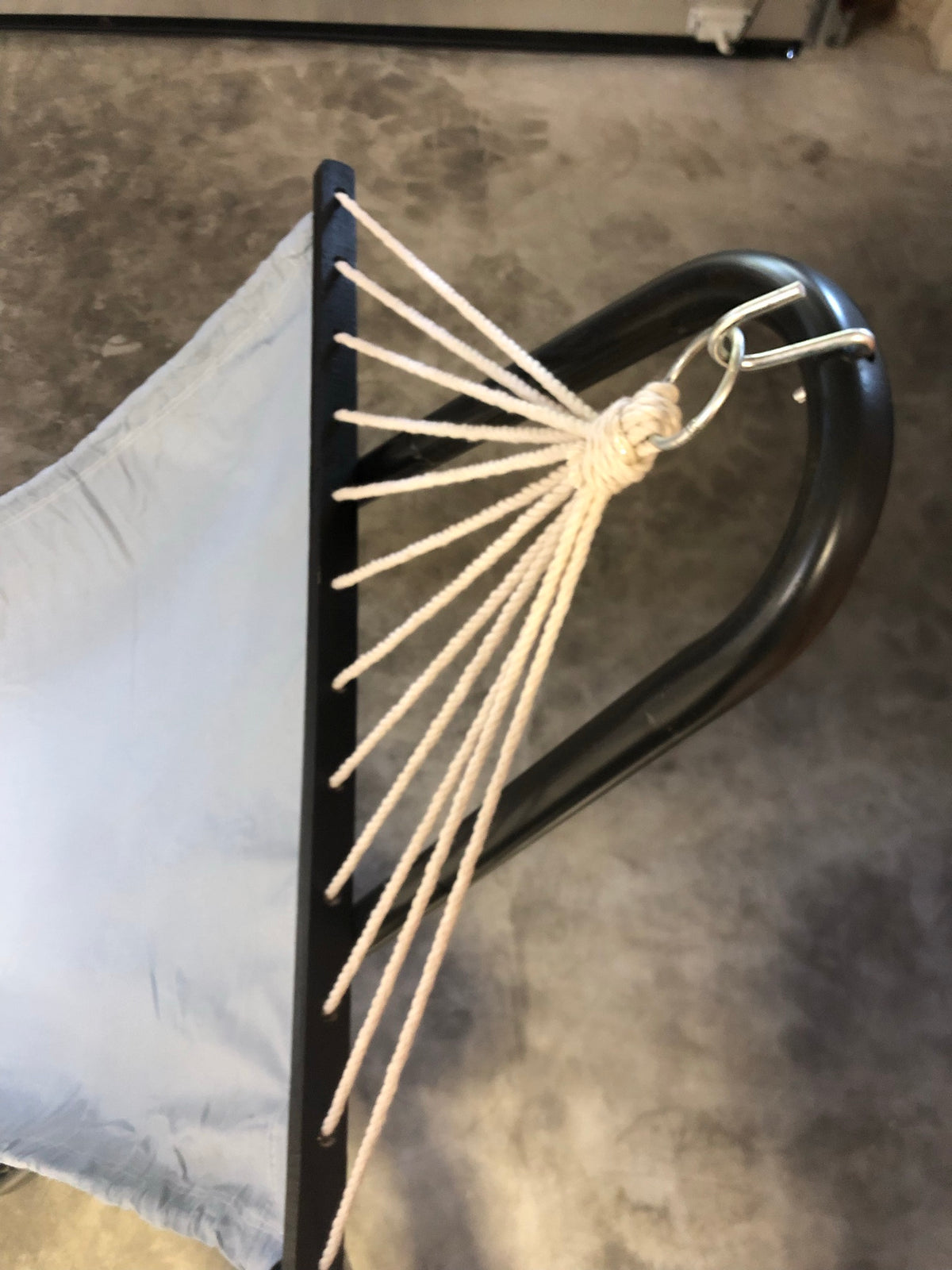 1x Becks Beer Hammock, gray with frame – View 5