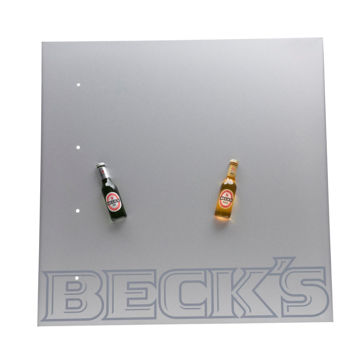 1x Beck's Beer Key Magnet Board, Silver