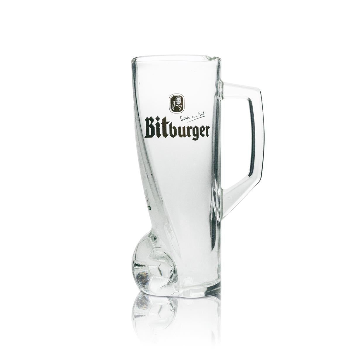 1x Bitburger beer glass Hoffenheim fan mug 500ml