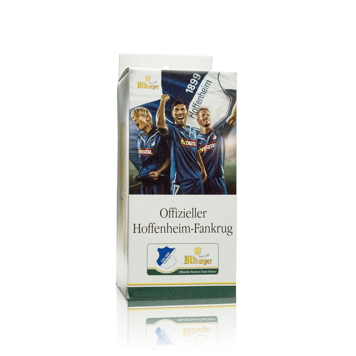 1x Bitburger beer glass Hoffenheim fan mug 500ml – View 3