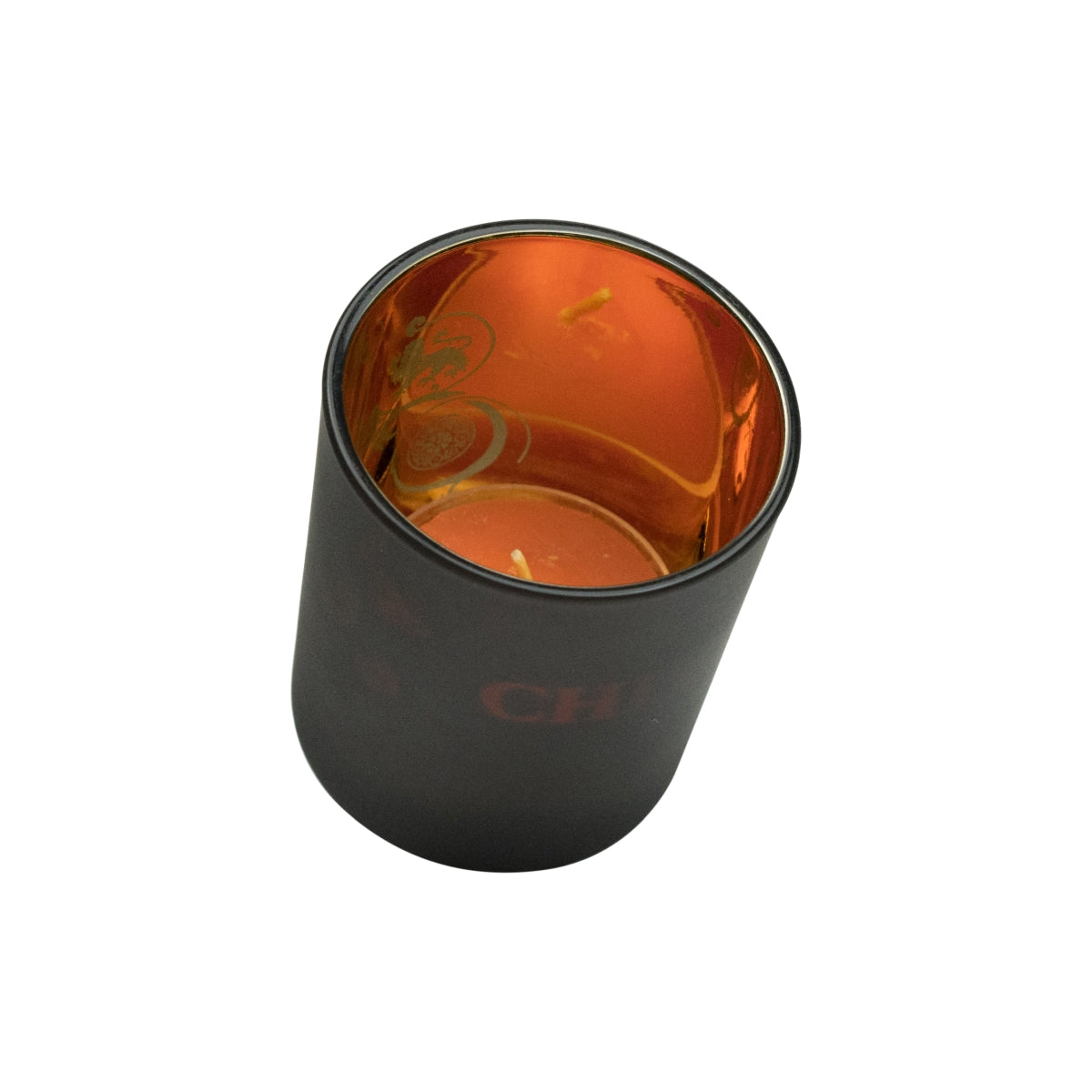 1x Chivas Regal Whiskey Tealight Black Inside Gold with Decorations and Candle – View 3