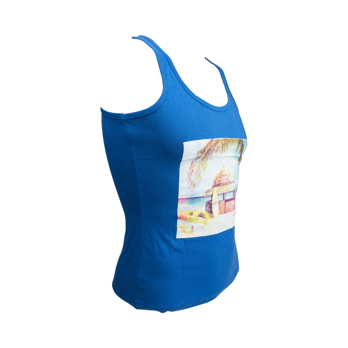 1x Corona beer tank top for women, blue with motif, size S – View 2