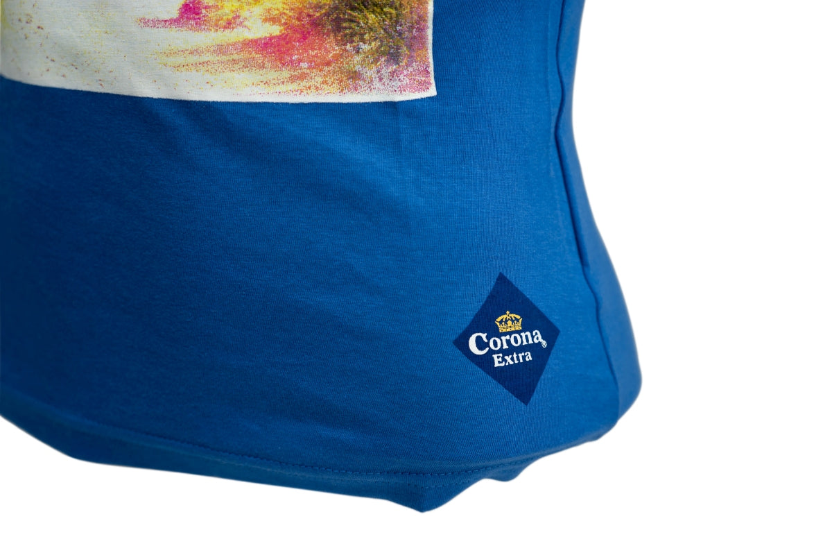 1x Corona beer tank top for women, blue with motif, size S – View 4
