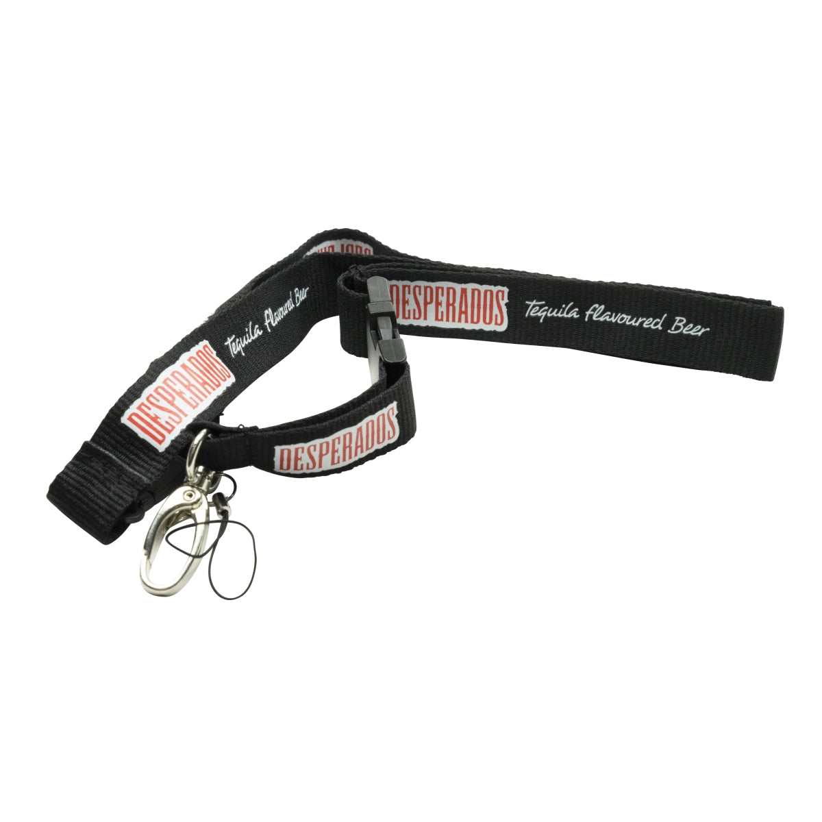 1x Desperados beer lanyard, black, thin strap – View 2