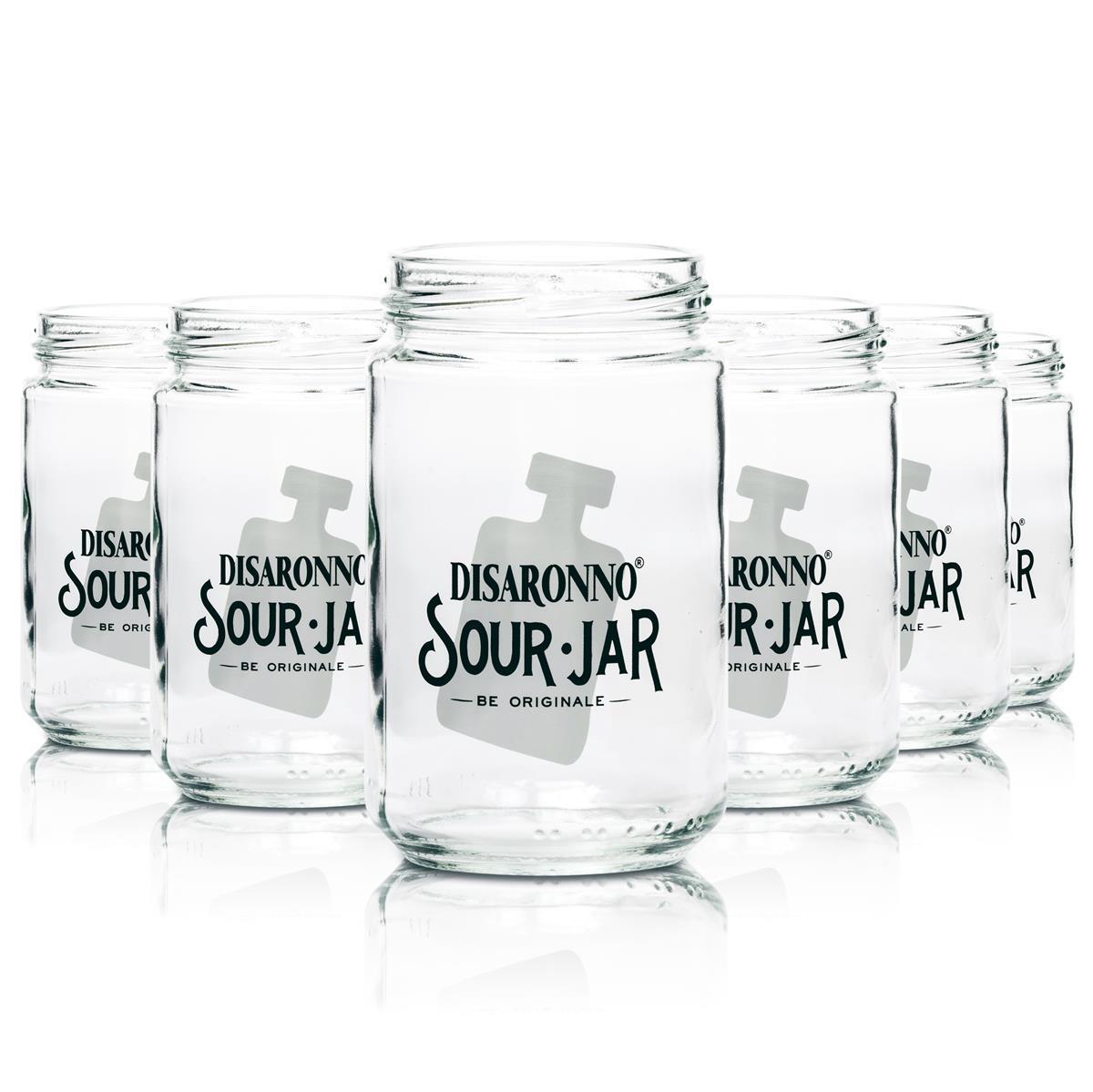 1x Disaronno Sour Glass 0.25l Small Preserving Jar Without Lid