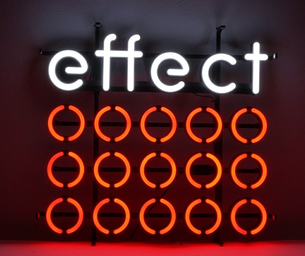 1x Effect Energy Neon Sign LED Neon Sign Red Circles