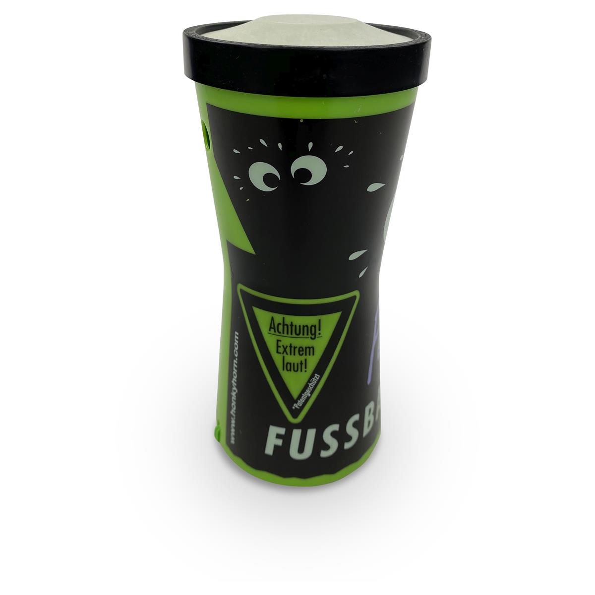 1x Feigling liqueur horn, black, loud soccer fanfare honky horn