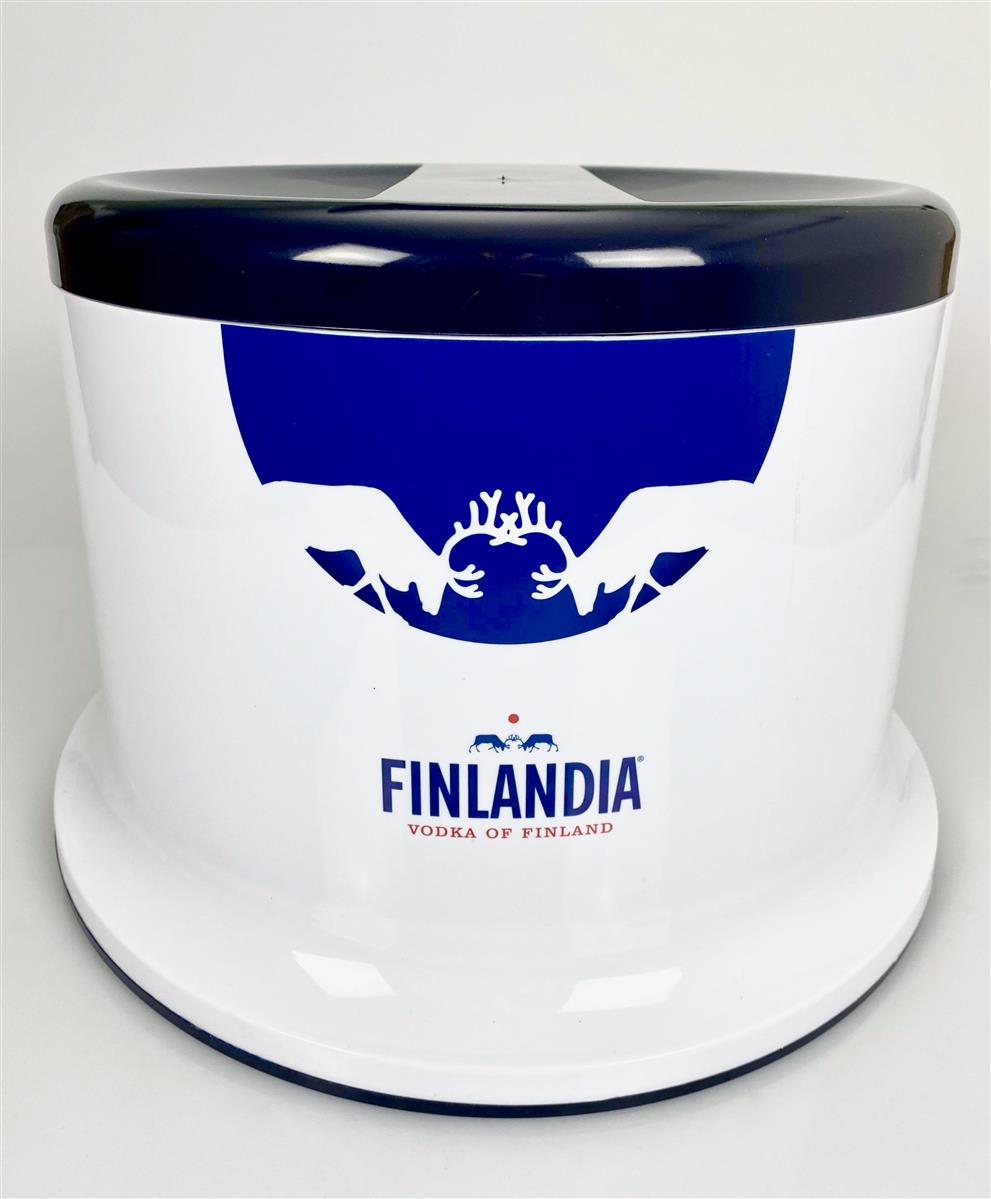 1x Finlandia Vodka Cooler 10l blue/white