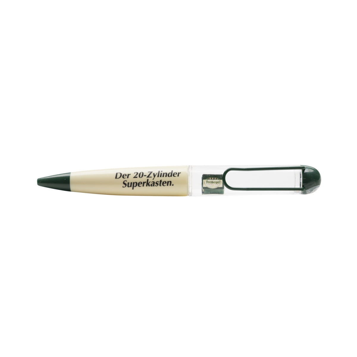1x Freiberger beer ballpoint pen The 20-cylinder Supekasten