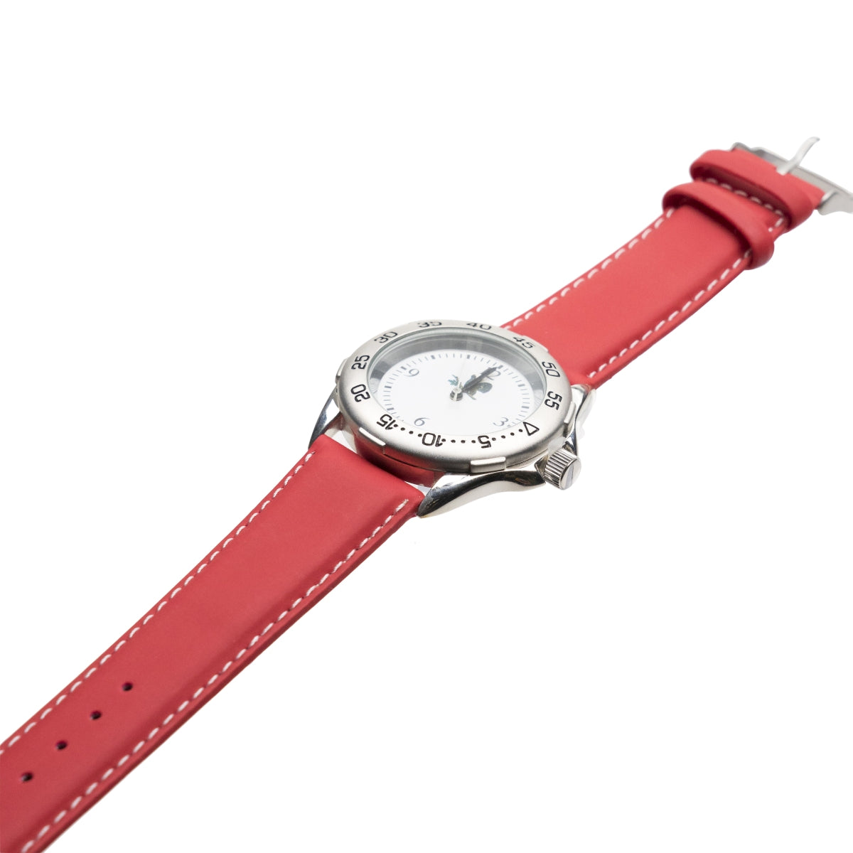 1x Hasseröder beer wristwatch with red leather strap – View 2