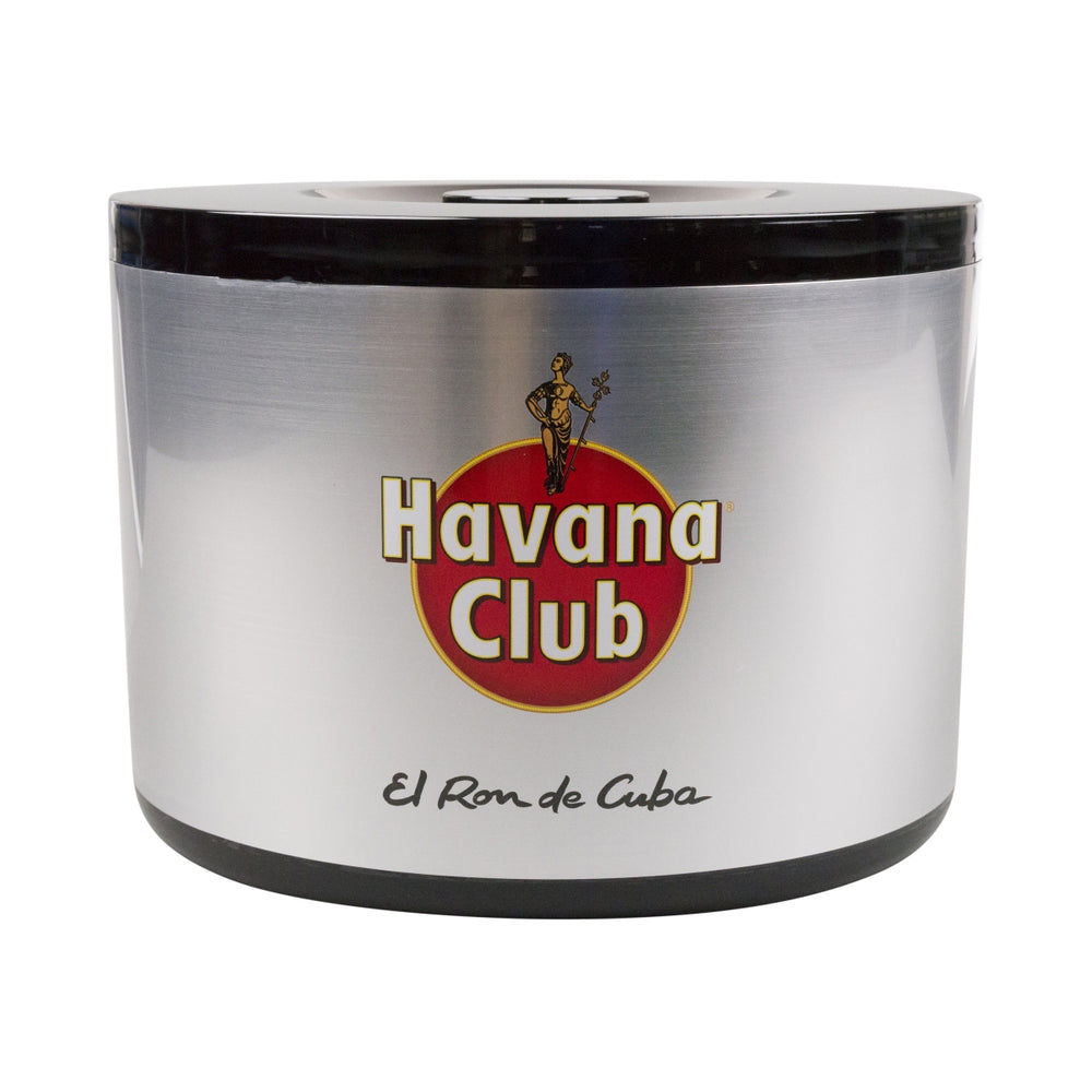 1x Havana Club Rum Cooler Ice Box 10l silver black