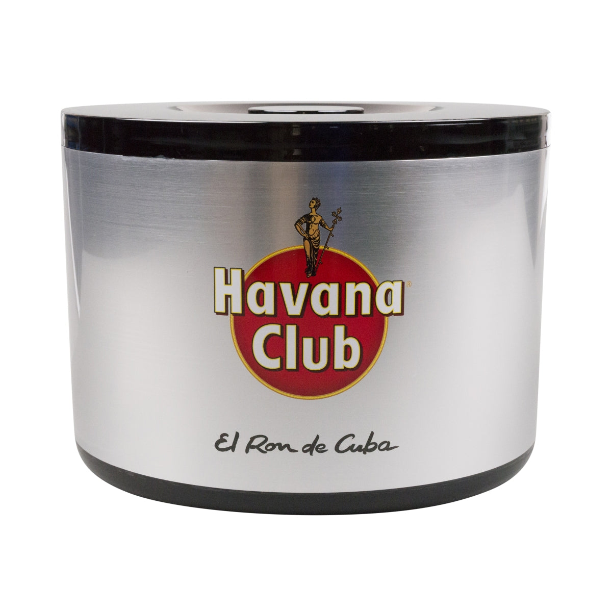 1x Havana Club Rum Cooler Ice Box 10l silver black