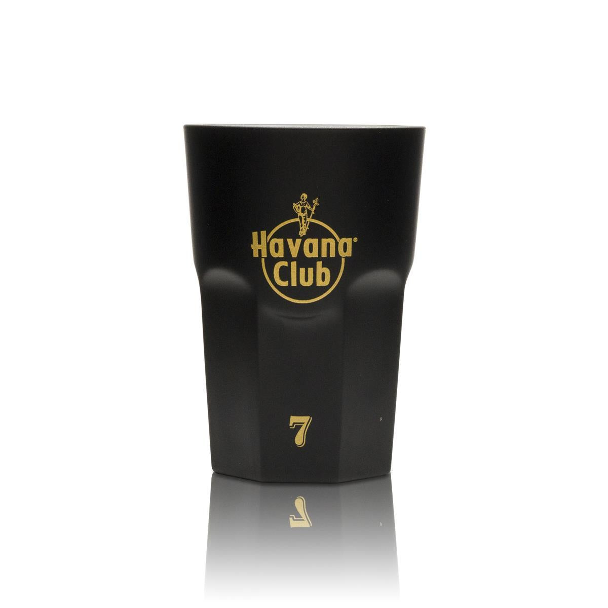 AMZ + eBay 2 of 1 Havana Rum glass long drink black gold 7 Anos new – View 3