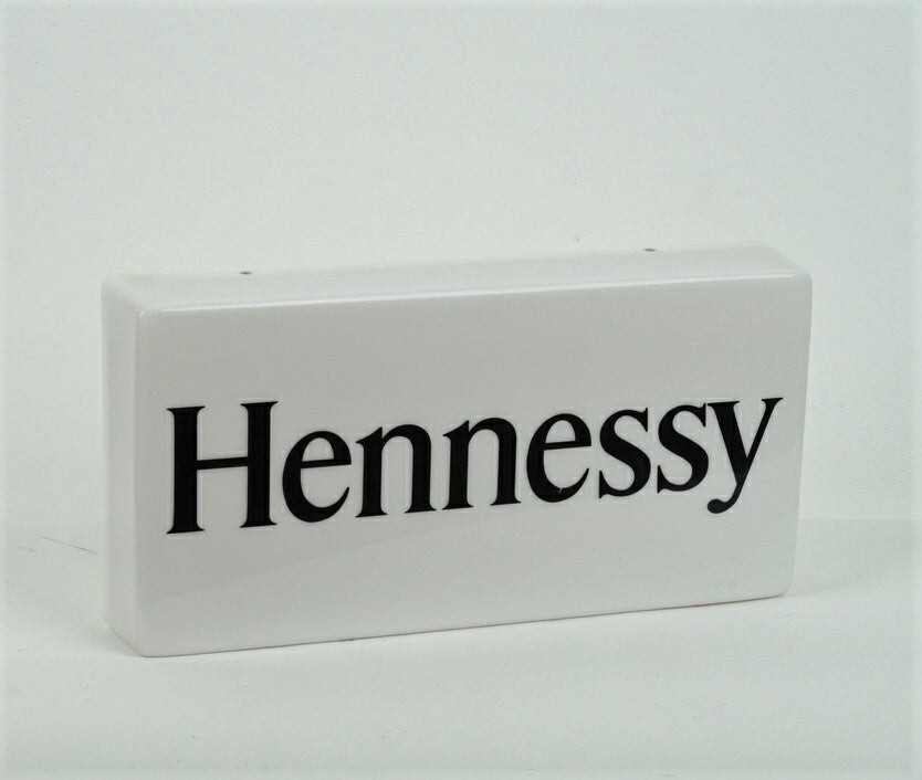 1x Hennessy Cognac neon sign, white with lettering, 40 x 20 cm – View 2